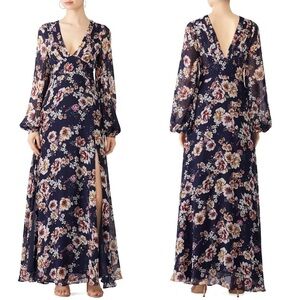 Nicholas Garden Rose Floral Maxi Dress 2